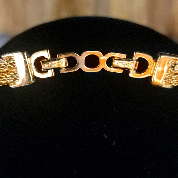 Elegant Vintage Christian Dior 1980s Choker Necklace – Gold Plated - Picture 3 of 6